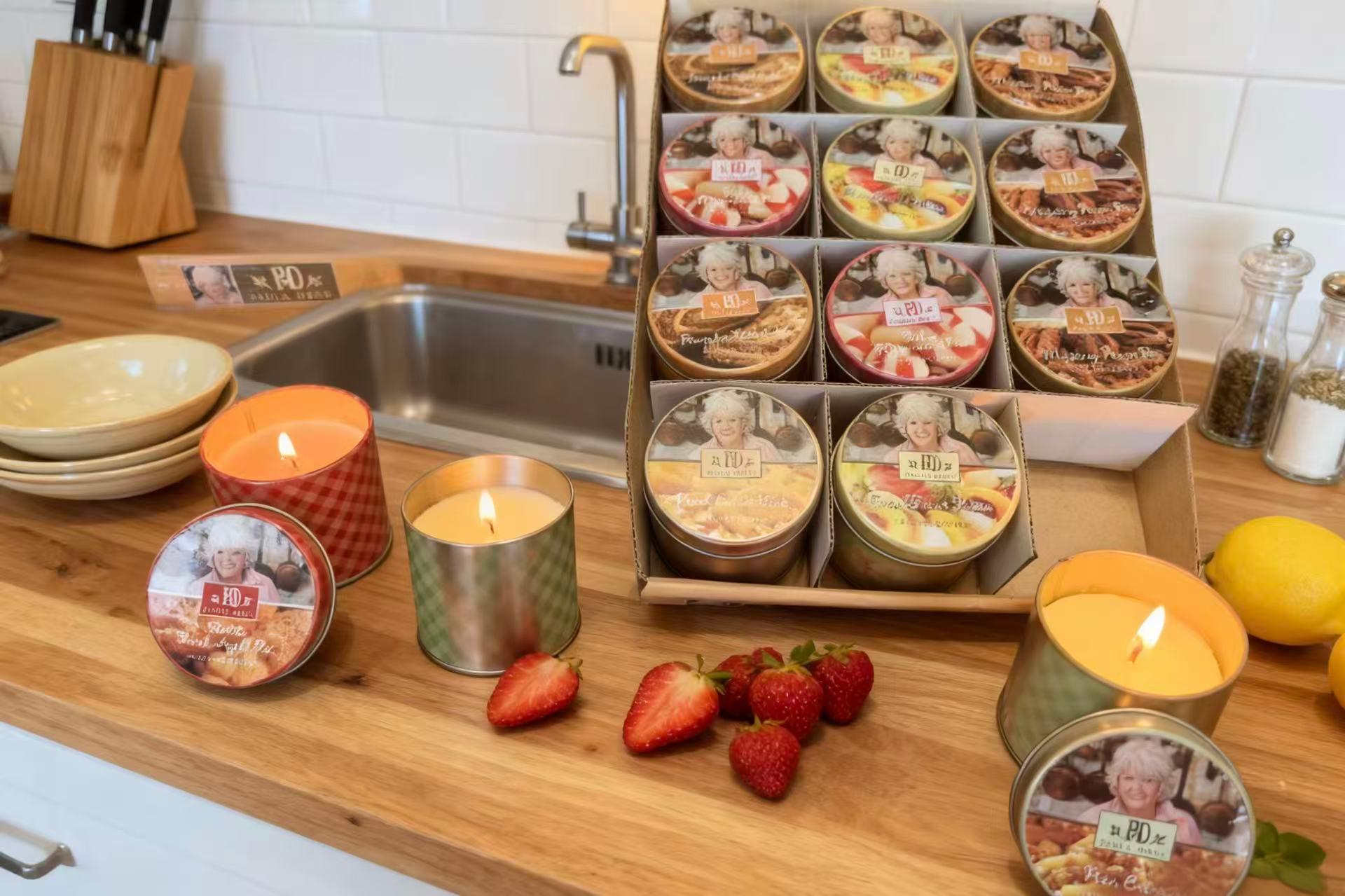 Paula Deen Printed Tin Candles